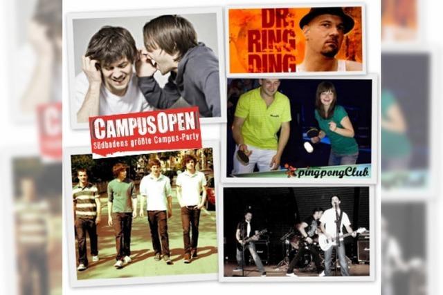 Wo rockt's? & Verlosung: Campus Open & PingPongClub in der Mensabar