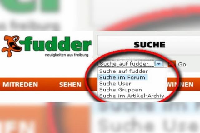 fudder-Suche mit neuen Funktionen