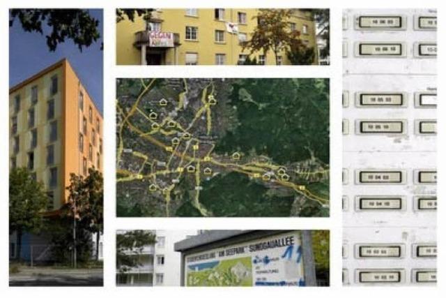 GoogleMap: Alle Studentenwohnheime in Freiburg