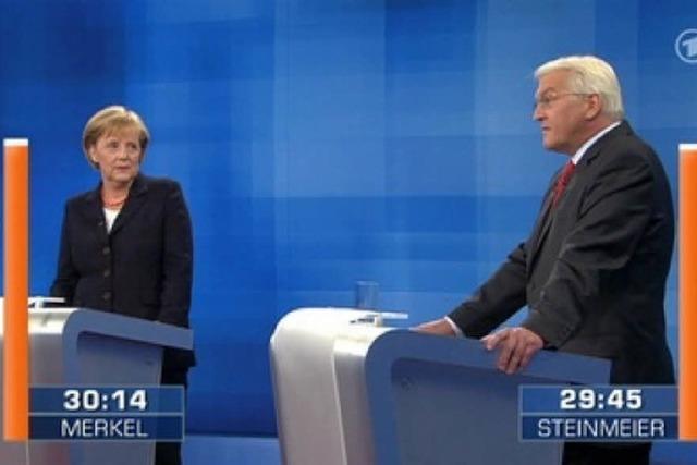 Popcorn-Duell: Merkel vs Steinmeier im Cinemaxx