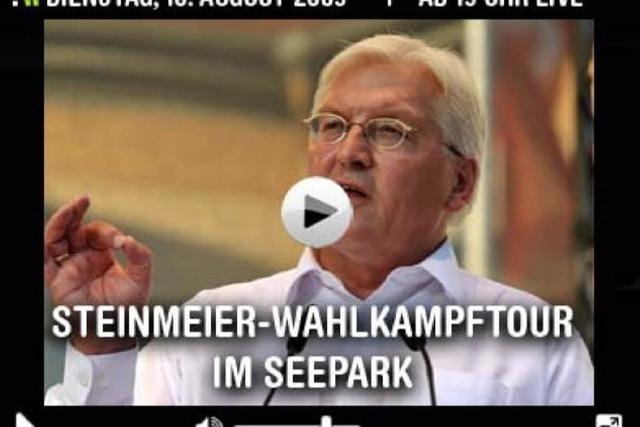 Live: Frank-Walter Steinmeier in Freiburg