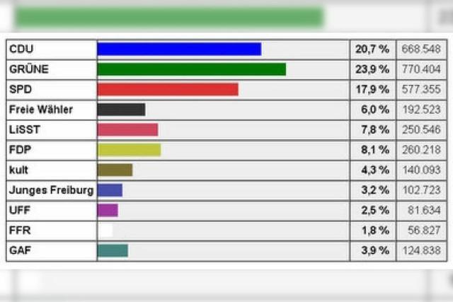 Kommunalwahl 2009: Das ist der neue Freiburger Gemeinderat