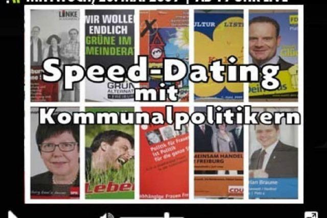 Heute live: Speed-Dating mit Kommunalpolitikern