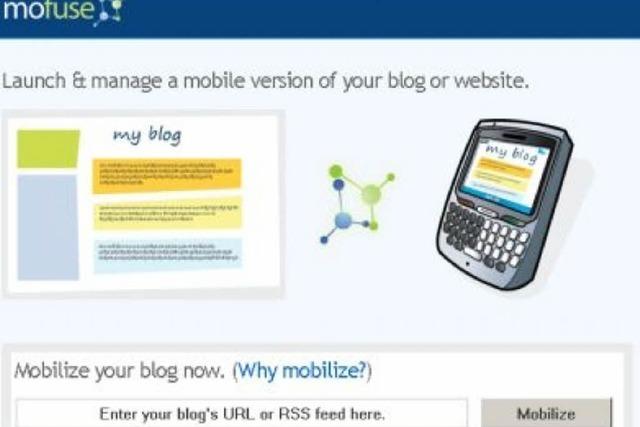 Mofuse: Blogs fit frs Handy machen