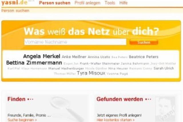 Das deutsche Web 2.0 (7): yasni.de