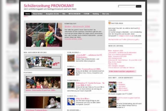 Provokant: Online-Schlerzeitung aus Weil gewinnt Spiegel-Contest