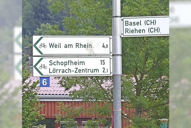 Einheitliche Beschilderung fr Radwege