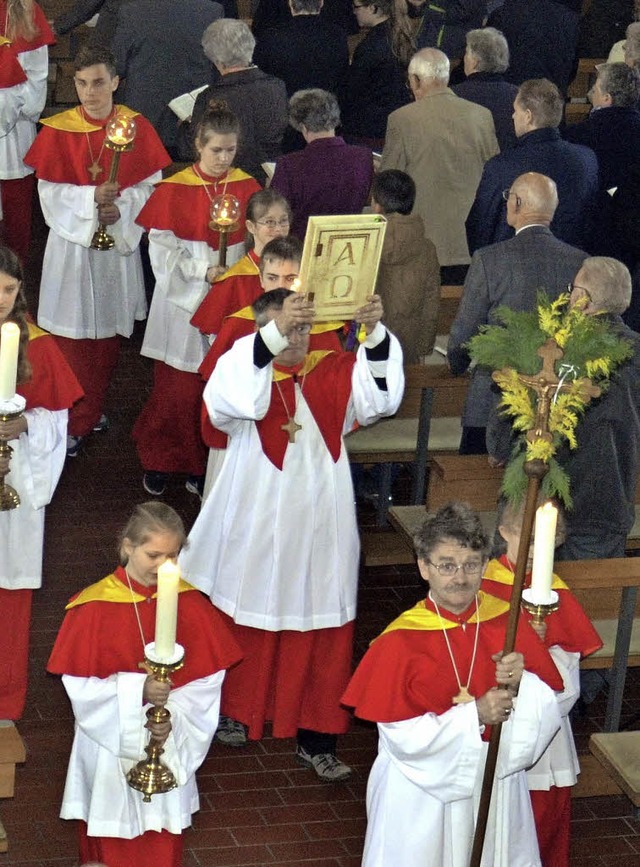 In St. Georg wurde mit einem Festgottesdienst Patrozinium gefeiert.  | Foto: Martina Weber-Kroker