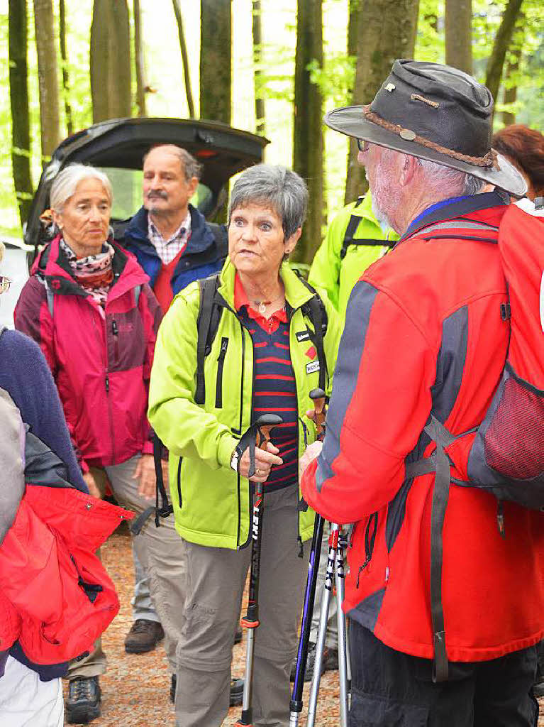 Mal ber Stock und Stein, mal in der Stadt oder aber auch hoch droben am und im Schloss Brgeln waren die BZ-Wanderer bei der Auftaktveranstaltung unterwegs. 30 wackere Wandersleut’ trotzten Wind, Regen und Nebel, und erlebten einiges.