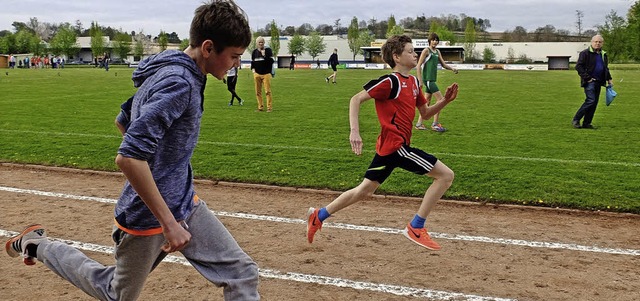 Der Leichtathletiknachwuchs erffnete in Ettenheim die Freiluftsaison.   | Foto:  Carl Anton Weber