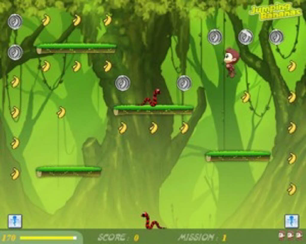 Игры прыгать по деревьям. Флеш игры Jump. Прыгающие бананы игра. Игра побегушки на андроид. Игры гейм Бананас.