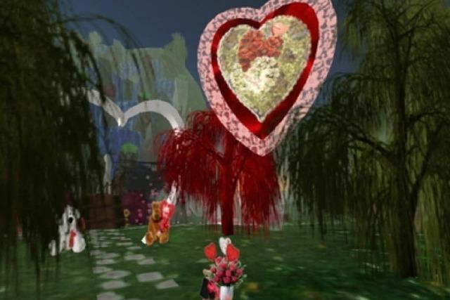 Valentin virtuell: Romantik in Second Life