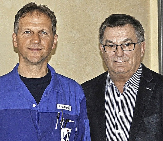 Patrick Sutterer und Firmenchef Erich Braun  | Foto: Braunform
