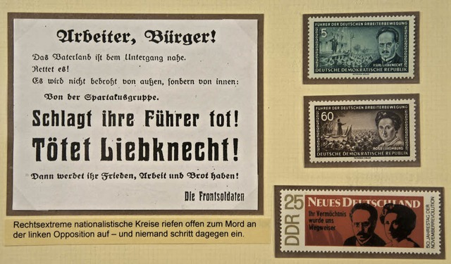 Briefmarken und andere  Zeugnisse der ...des Laufenburger Rathauses  zu sehen.   | Foto: Reinhard Herbrig