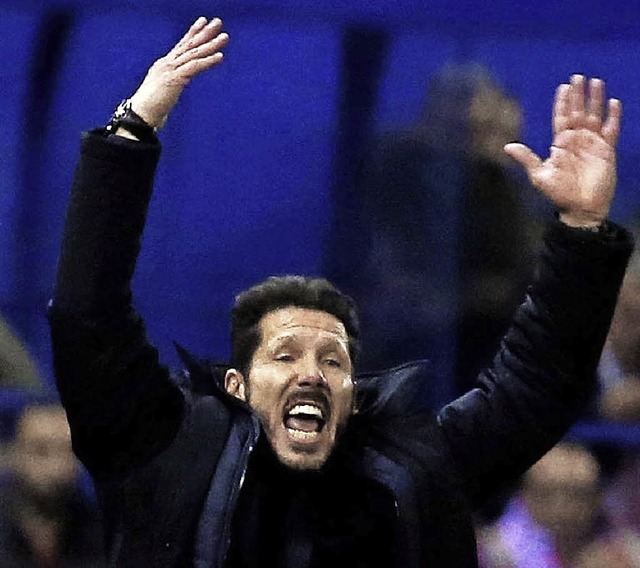 Wie ein Vulkan: Diego Simeone  | Foto: dpa