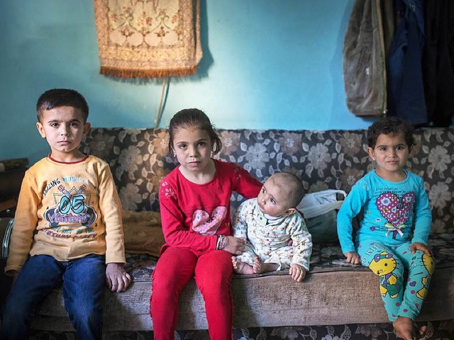 Flchtlinge, darunter viele Kinder, si...n. Unser Bild zeigt Kinder aus Syrien.  | Foto: dpa