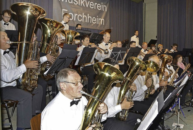 Forchheim. Der Musikverein beim Konzertvortrag.  | Foto: Roland Vitt