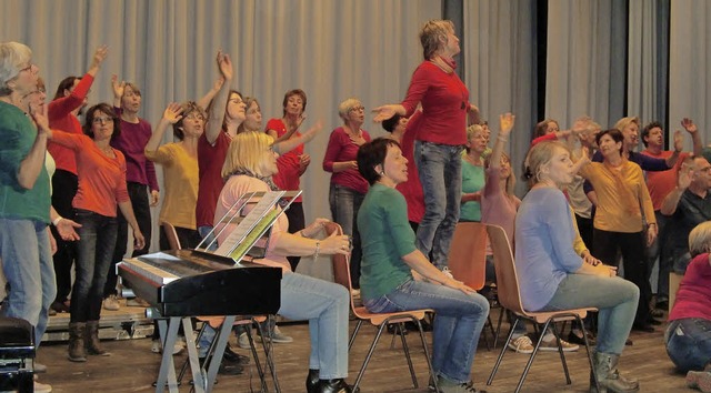 Chorkonzert im Saal der Waldorfschule   | Foto: Veranstalter