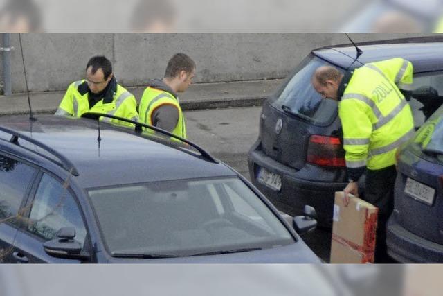 Kontrolle mitten in der Stadt