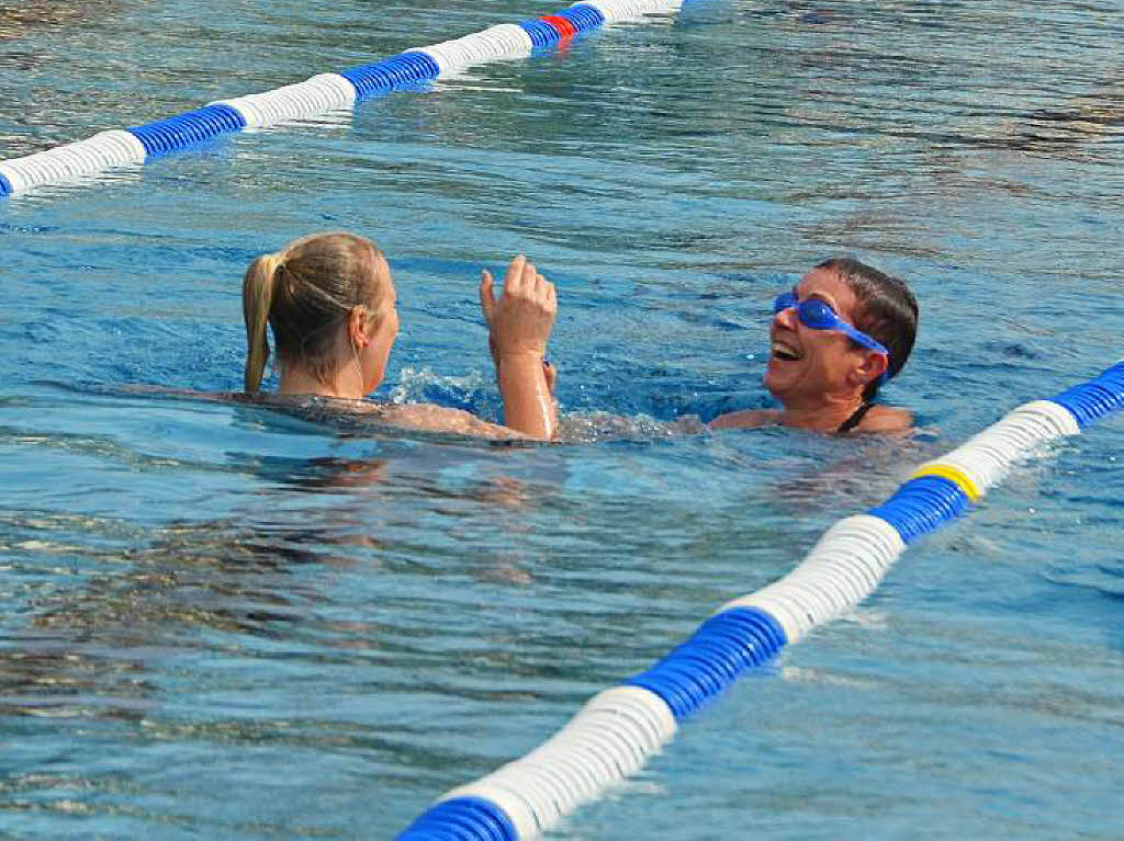 Das wieder- beziehungsweise neuerffnete Freibad in Waldkirch-Kollnau am Tag der Erffnung.