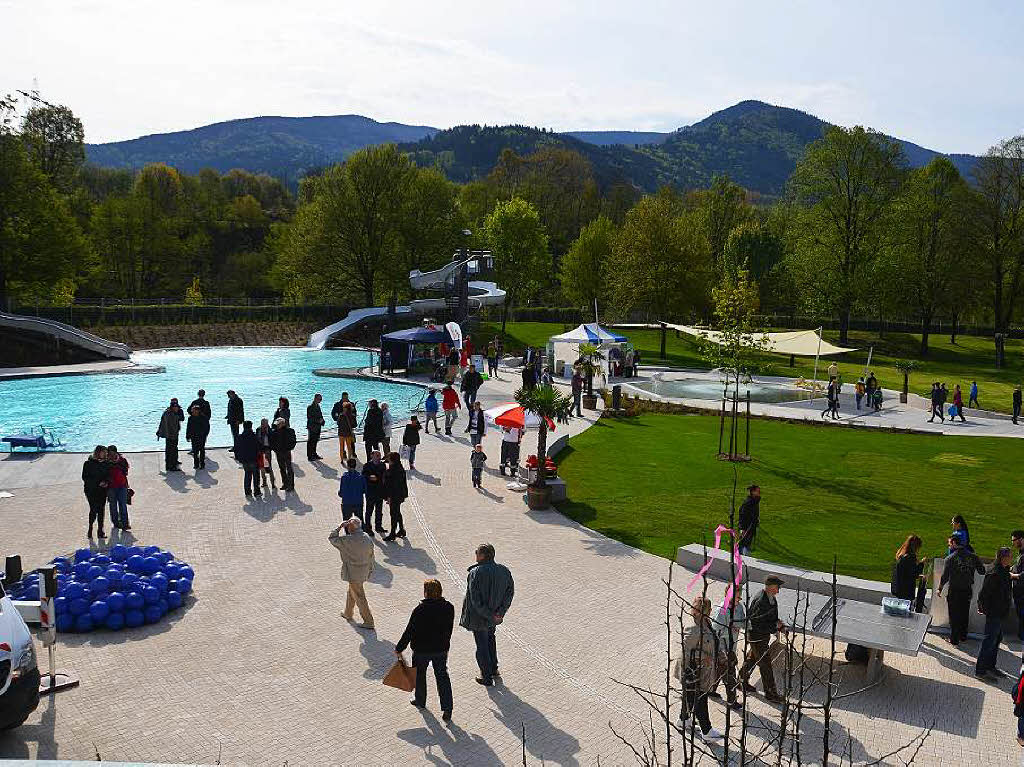 Das wieder- beziehungsweise neuerffnete Freibad in Waldkirch-Kollnau am Tag der Erffnung.