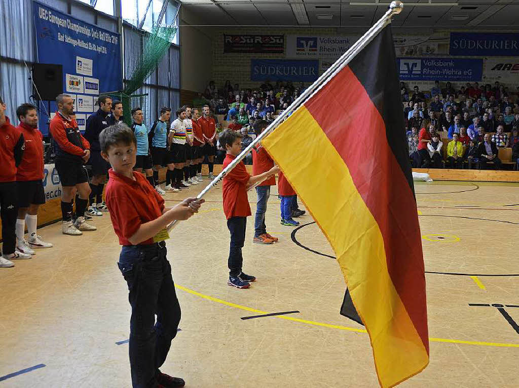 Impressionen von der Radball-Europameisterschaft 2016 am Freitag, 29., und Samstag, 30. April in der Flerhalle in Wallbach.