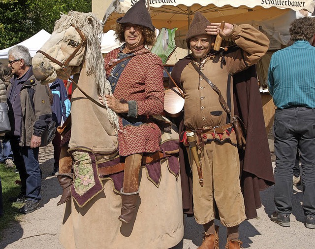 Der Prinz auf seinem Pferd und sein Knappe auf der Suche nach der Prinzessin  | Foto: Petra Wunderle