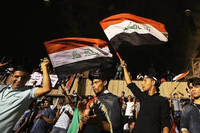 Tumulte im Regierungsviertel in Bagdad