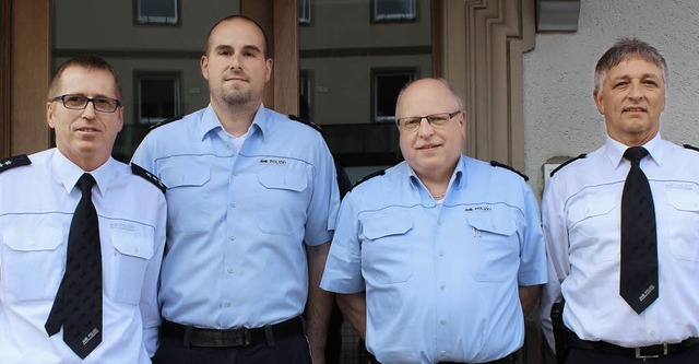 Nach Erluterung der Polizeistatistik ... Leiter des Polizeireviers Schopfheim   | Foto: Hermann Jacob