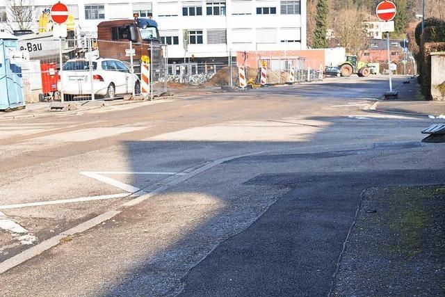 Vollsperrung: Bauarbeiten in der Hindenburgstrae in Waldkirch