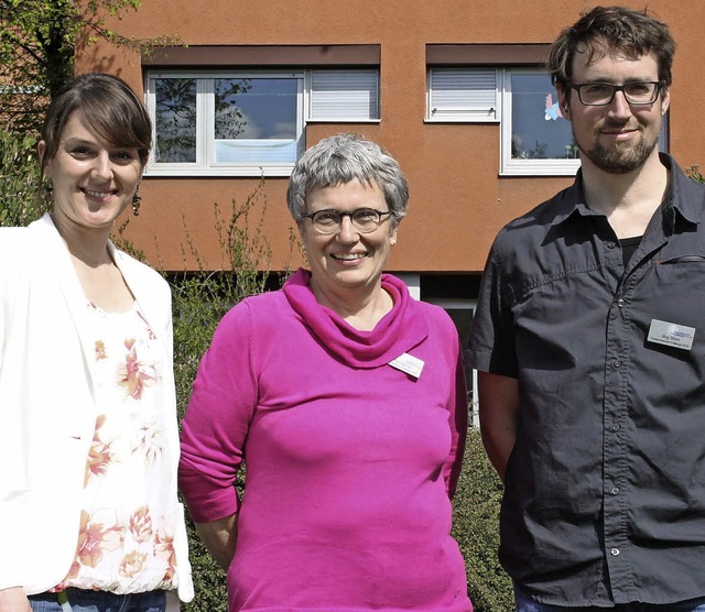 Das Beratungsteam: Janine Lebrecht, Erika Bchle und Jrg Stern (von links).  | Foto: Landratsamt