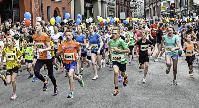 Fr Kinder und Jugendliche gibt es einen Lauf ber 3,2 Kilometer.   | Foto: Walter Taeschner