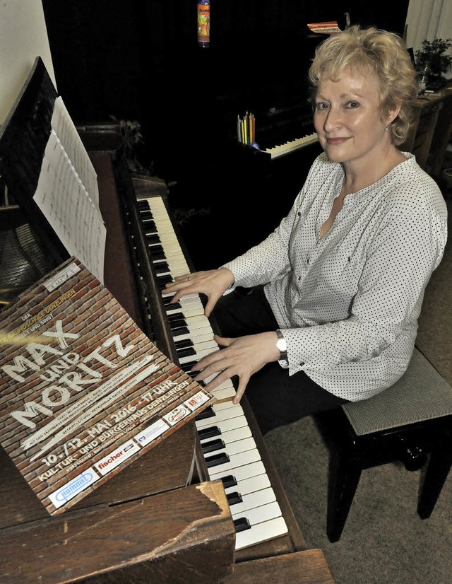 Katrin Teschke hat die Musik fr das M...enzlinger Grundschulchores geschrieben  | Foto: Markus Zimmermann