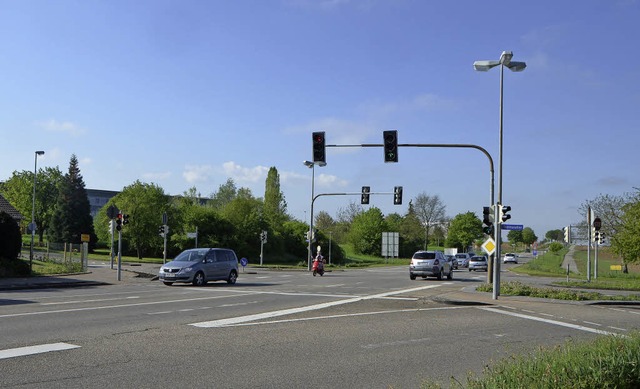 Diese Ampeln auf der Basler Strae auf Hhe des Kreisgymnasiums sind bald pass.  | Foto: Nikola Vogt