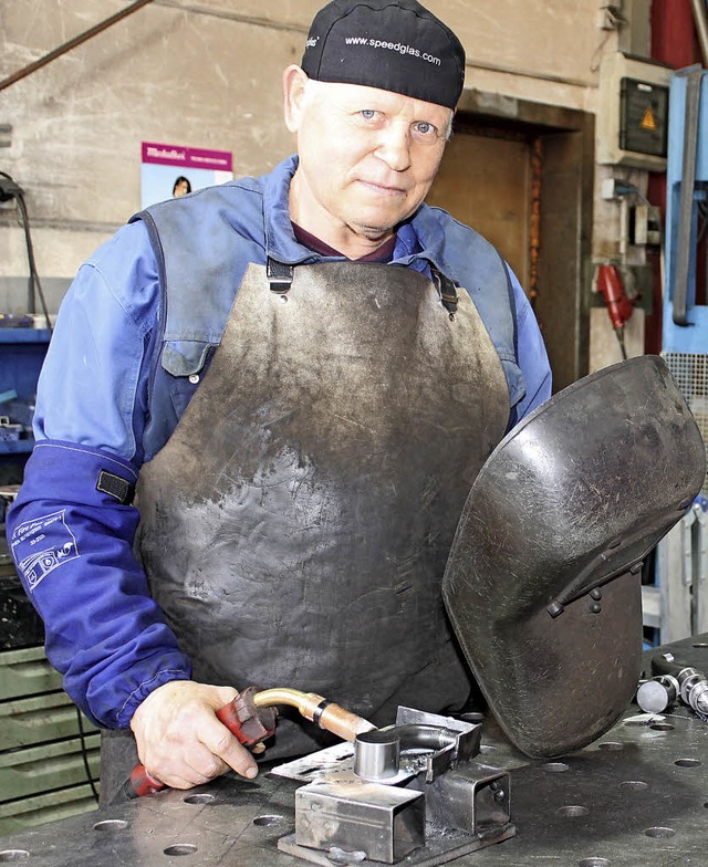 Nikolai Malychin arbeitet seit 14 Jahr...t baut er sich gleichzeitig ein Haus.   | Foto: C. Liebwein