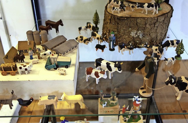 Holzspielzeug  aus der Sammlung von Ma... zu sehen.                              | Foto: mah