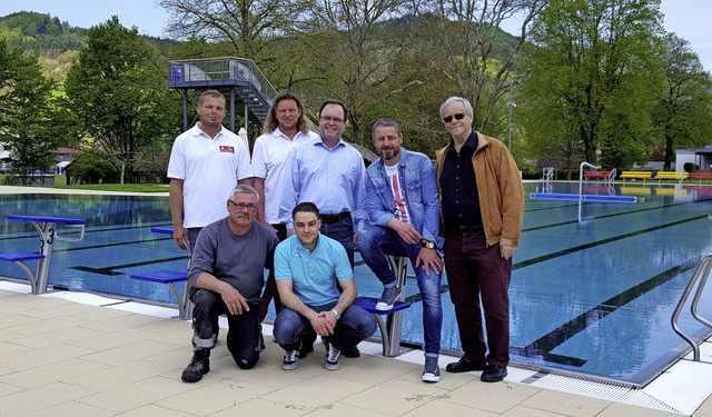 Die Macher im Seelbacher Schwimmbad: (... Franz Eble und Alessandro Salvatore.   | Foto: Beate Zehnle-Lehmann