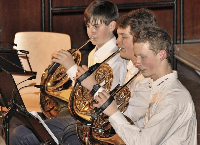 Drei junge Musikerkarrieren bei der Ju...ng in der Musikschule Sdschwarzwald.   | Foto: Schnbele