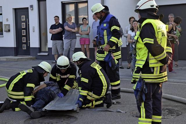 Die Freiwillige Feuerwehr Auggen zeigt, wie ein Einsatz funktioniert