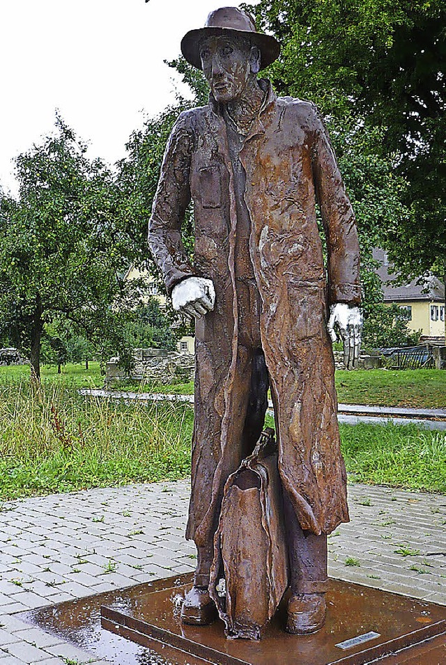Das Georg-Elser-Denkmal  in Knigsbronn   | Foto: Bloedner