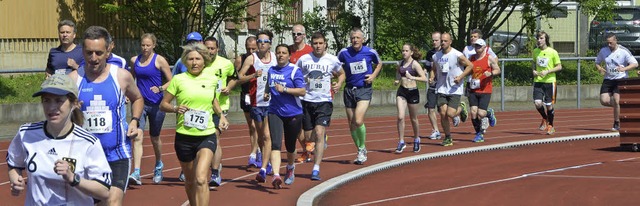 186 Teilnehmer kamen zu &#8222;Weil l...ziplin ber zehn Kilometer zu messen.   | Foto: SENF