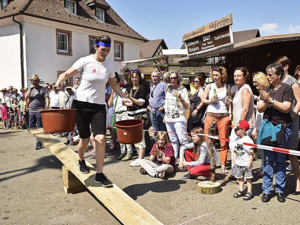 Vier Teams waren am Start: Weiburgunder, Sptburgunder, Gutedel und das Team Mller-Thurgau, das die einzige Frau in der Mannschaft hatte.