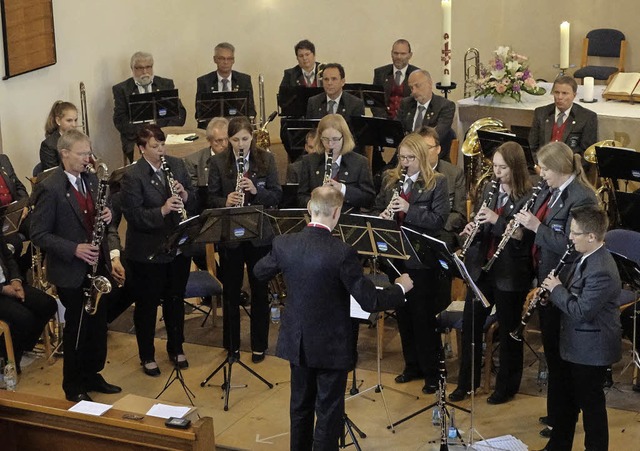 Zum Muttertagskonzert legte sich der M...Petruskirche wieder mchtig ins Zeug.   | Foto: Hans-Jrgen Hege