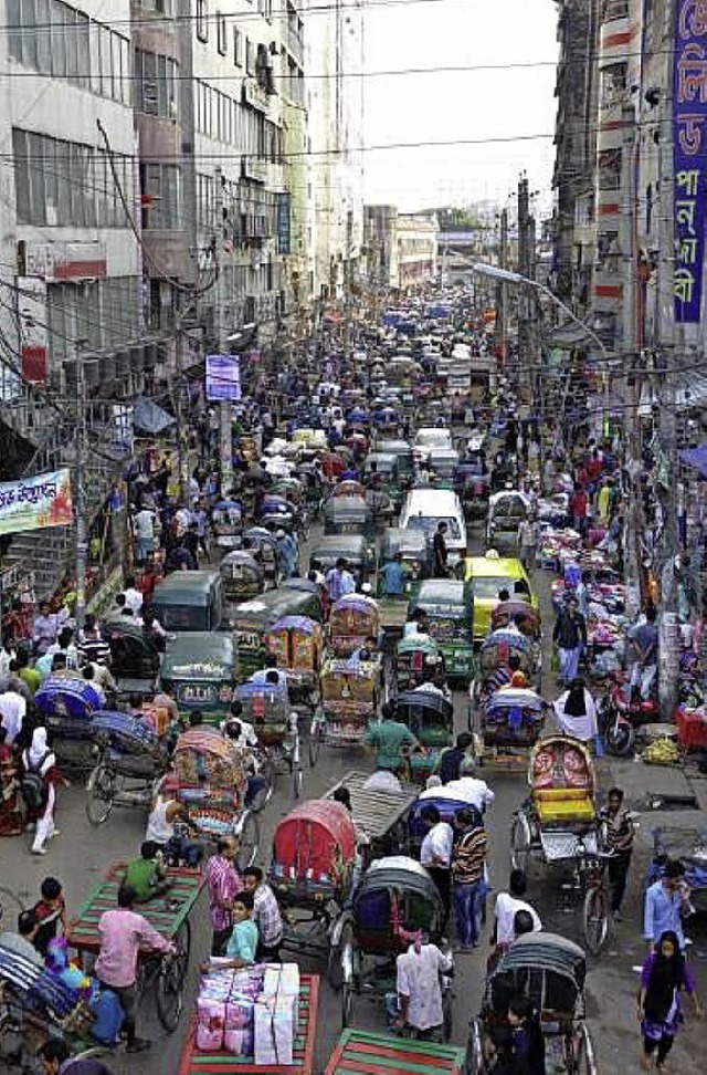 In Dhakas Straen herrscht Chaos  | Foto: Privat