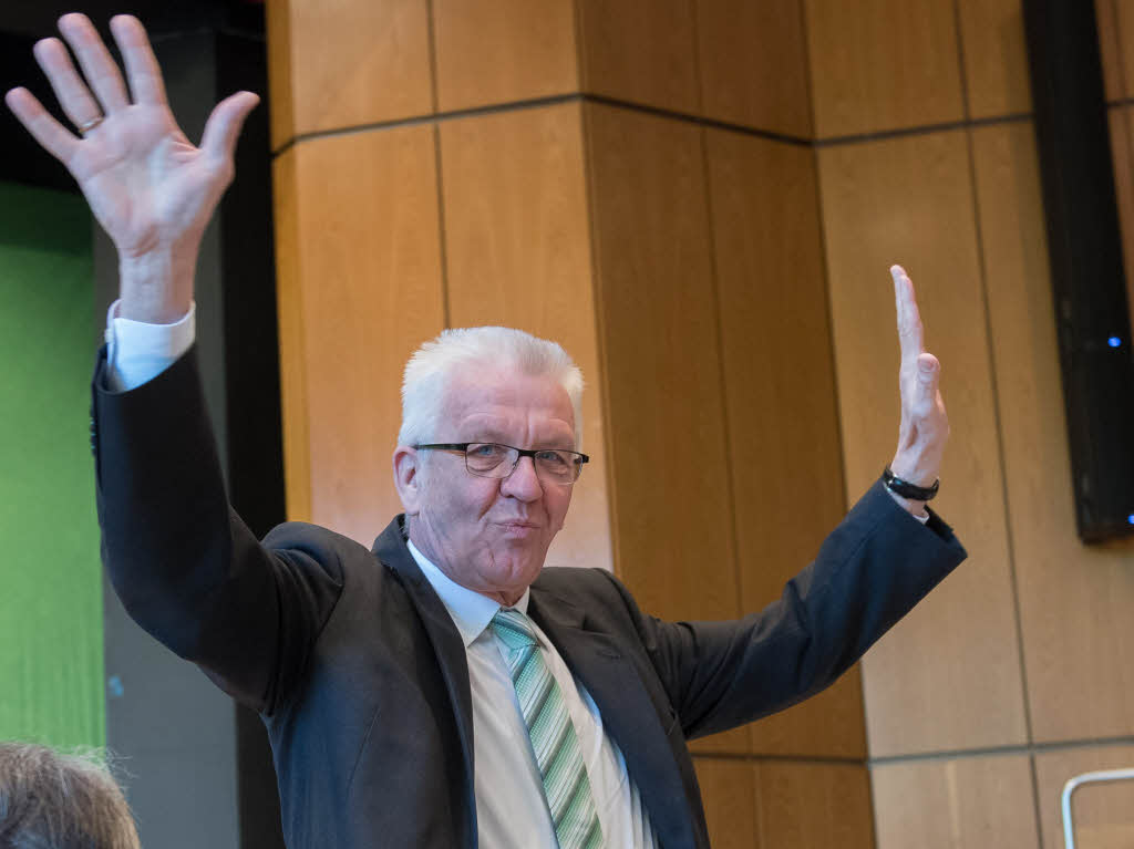 Last but not least: der Regierungschef. Ministerprsident Winfried Kretschmann, 67, ist zurzeit der beliebteste Politiker Deutschlands.