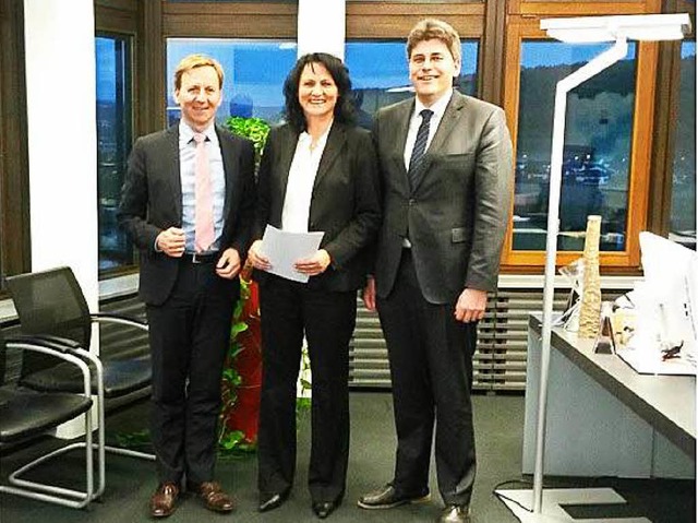 Philipp Frank, Simone Jeitner und Martin Kistler (von links)  | Foto: Landratsamt