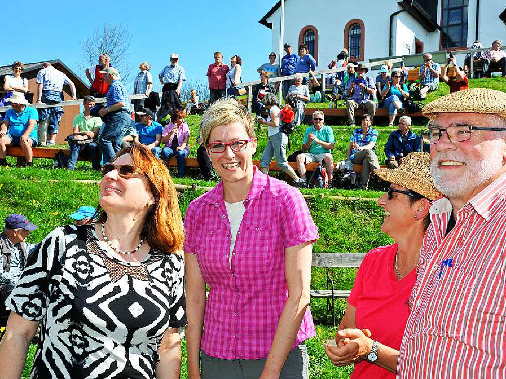 Ein Gipfeltreffen der Wanderfreunde bei Kaiserwetter auf dem Hrnleberg