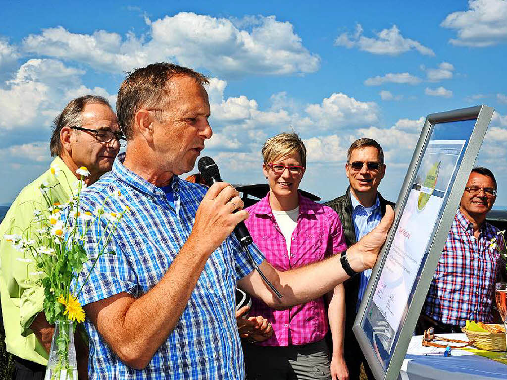 Ein Gipfeltreffen der Wanderfreunde bei Kaiserwetter auf dem Hrnleberg