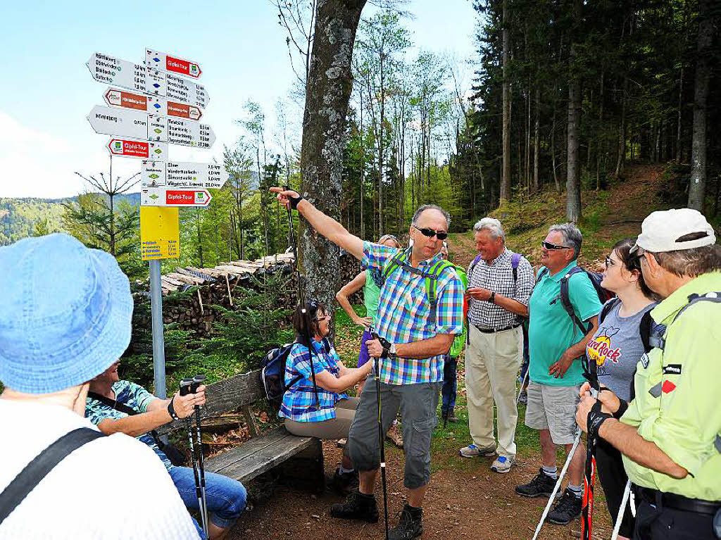 Ein Gipfeltreffen der Wanderfreunde bei Kaiserwetter auf dem Hrnleberg