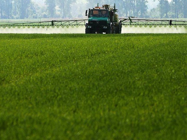 Viel hilft viel? Unntig viele Pestizi...eimischen  Feldern, so Umweltexperten.  | Foto: dpa